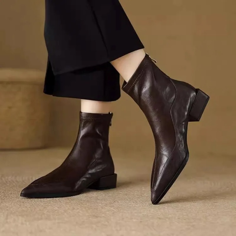 Vintage Fashion De - Модные винтажные женские ботильоны на толстом