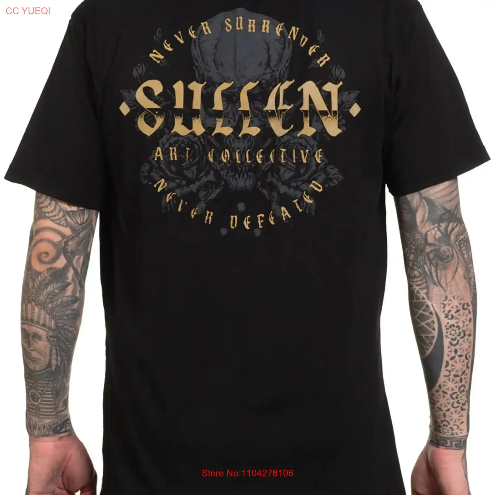 Vintage Fashion Logos - Мужская футболка Sullen Men's Never Defeated