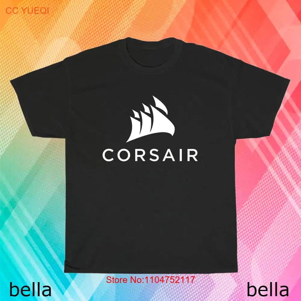 Vintage Fashion Logos - Новая футболка с игровым логотипом Corsair,
