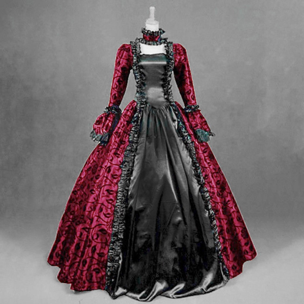 Vintage Fashion Dresses - Женское винтажное изысканное платье в готическом