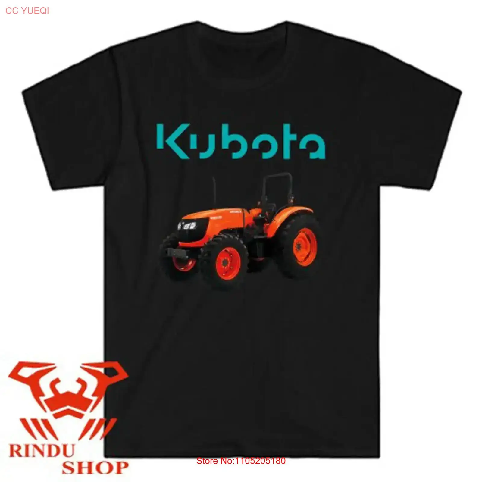 Vintage Fashion Logos - Kubota Tractor Farm Logo Мужская черная