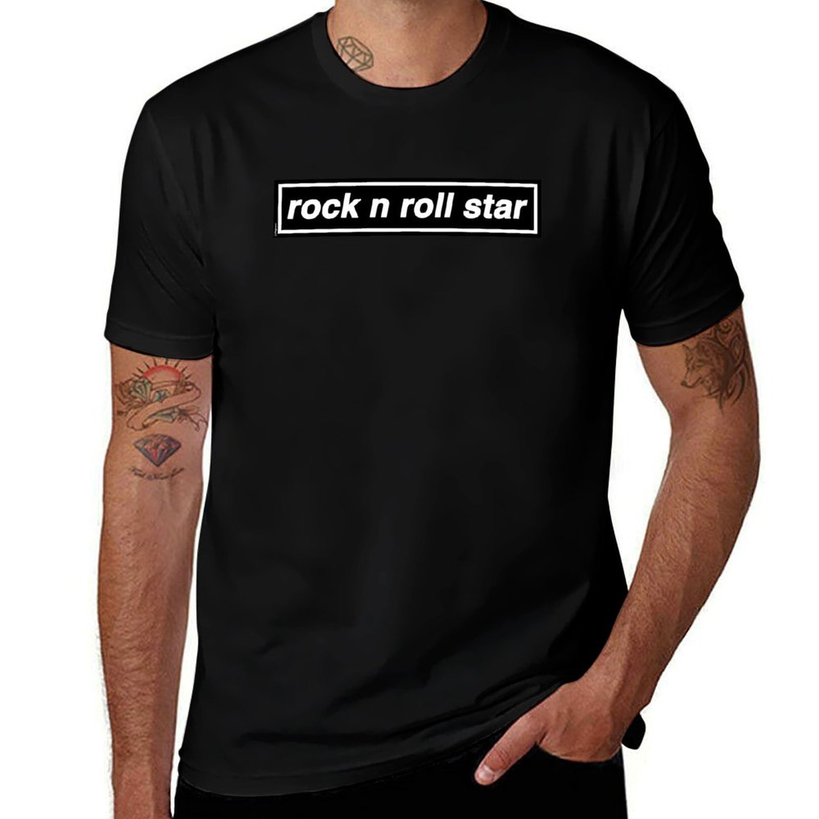 Band Tee Faded 90S - Футболка Rock n Roll Star -