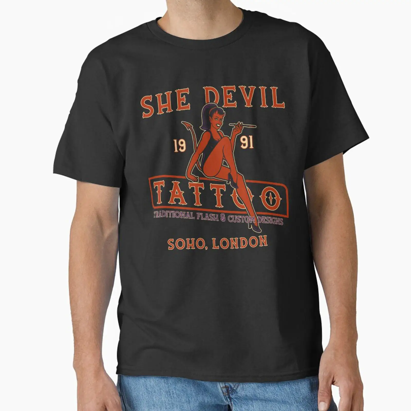 Vintage Fashion London - Футболка She Devil Flash Custom Soho