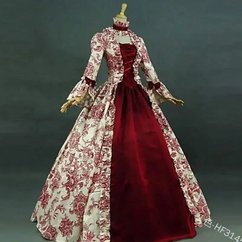 Vintage Fashion Dresses - Средневековое ренессансное платье больших размеров для