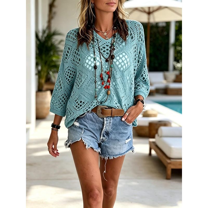 Женские вязаные крючком топы-н – обзор и цена Crochet Top Boho
