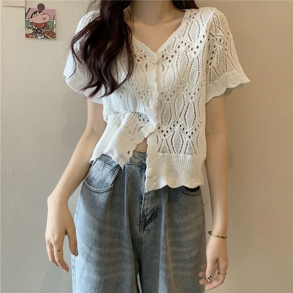 Модная вязаная крючком блузка  – обзор и цена Crochet Top Boho
