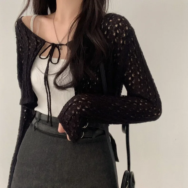 Женский укороченный кардиган с – обзор и цена Crochet Top Boho