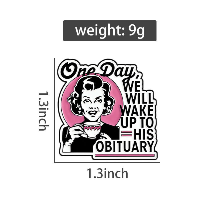 Темный юмор, булавка для домох – обзор и цена Vintage Fashion Obituaries