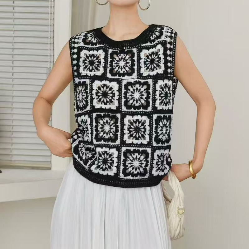 Вязаная крючком блузка без рук – обзор и цена Crochet Top Boho